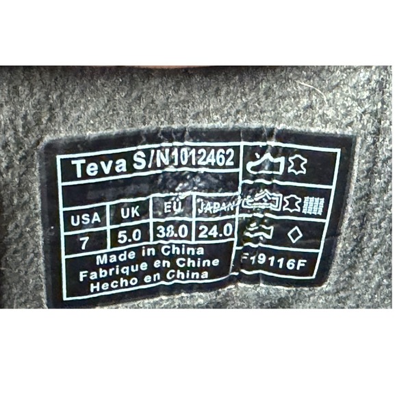 Teva Foxy Ankle Boots Black Leather Size 7 - Picture 7 of 7